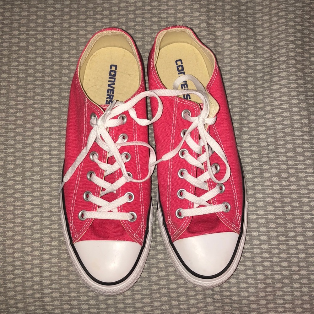 Red low top Converse